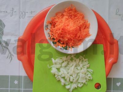 Vištiena su morkomis Žingsnis 1