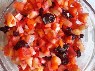 Daržovių salotas „Mix“ su bulvėmis ir moliūgu Žingsnis 3