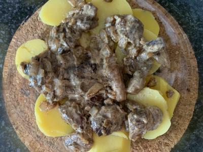 Bulvės su miško grybais orkaitėje Žingsnis 7