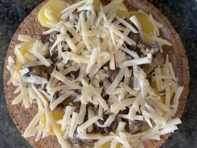 Bulvės su miško grybais orkaitėje Žingsnis 8