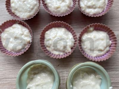 Bananiniai keksiukai su uogų jogurtu Žingsnis 6