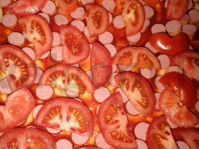 Pica „Greita“ ant sluoksniuotos tešlos Žingsnis 4