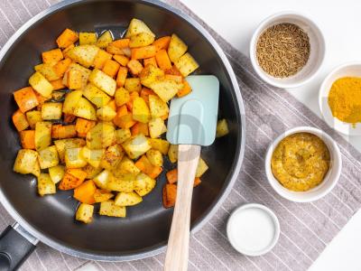 Daržovių troškinys su žiediniais kopūstais ir jūros druska Žingsnis 1