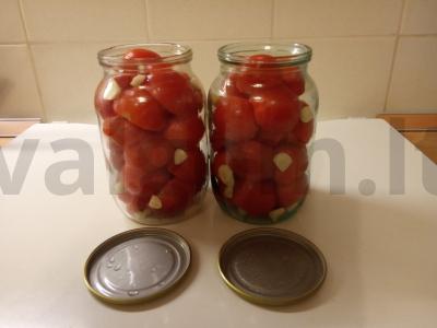 Pomidorai su česnaku Žingsnis 3