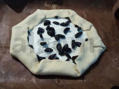 Galetė su varške ir razinomis Žingsnis 3