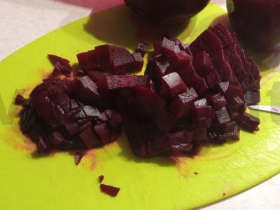 Vinegretas su kepta burokėliu Žingsnis 2