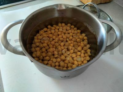 Klasikinis humusas iš avinžirnių Žingsnis 1