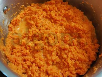 Morkų kotletai su manų kruopomis ir džiūvėsėliais Žingsnis 3