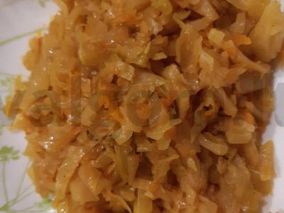 Puiki troškinta kopūstų su daržovėmis pagrindine nuotrauka