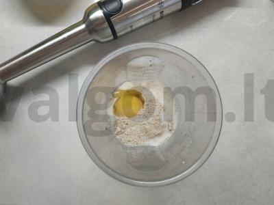 Avižiniai blynai sveikai mitybai Žingsnis 2