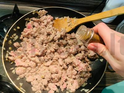 Makaronai su faršu „Sūrio“ Žingsnis 4