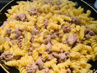 Makaronai su faršu „Sūrio“ Žingsnis 6