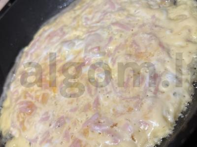 Tortilija su kumpiu ir sūriu Žingsnis 4