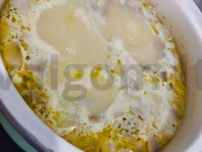 Sūrio sriuba su grybais Žingsnis 4