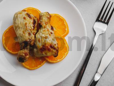 Įdarytos vištienos blauzdos su mandarinų Žingsnis 5