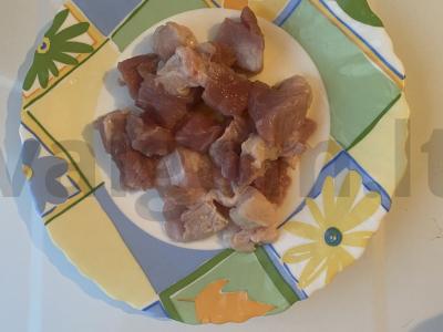 Grietininis sriuba su kiauliena Žingsnis 2