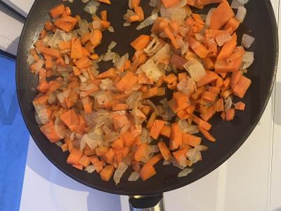 Grietininis sriuba su kiauliena Žingsnis 4