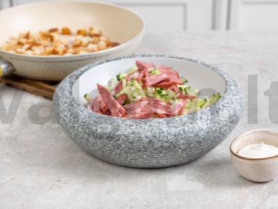 Salotas su Pekino kopūstu ir sausainiais Žingsnis 3