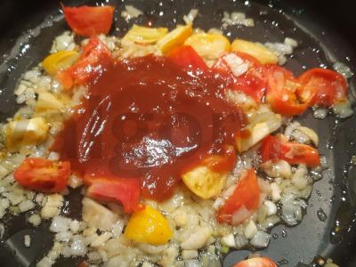 Skani bulguro patiekalas su baklažanais Žingsnis 2