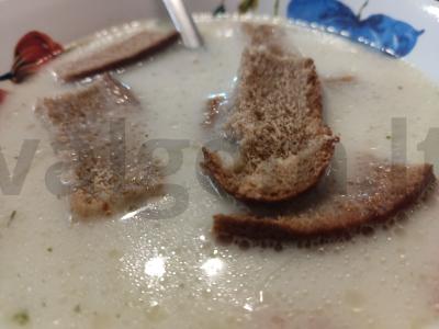 Sūrio sriuba su kumpiu pagrindine nuotrauka