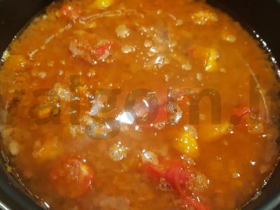 Skani bulguro patiekalas su baklažanais Žingsnis 3