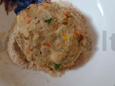 Bulvių kotletai su daržovėmis Žingsnis 5