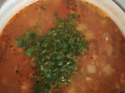 Daržovių sriuba ant mėsos sultinio Žingsnis 5