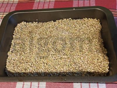 Dietinis duona iš žalios grikių Žingsnis 1