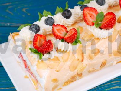 Be cukraus meringų ritinys. Sveika mityba su Olga pagrindine nuotrauka