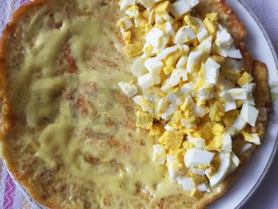 Avižų blynas su kalmarais Žingsnis 5