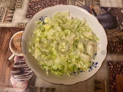 Salotas „Lorencijo“ su vištienos filė ir Cezario padažu Žingsnis 1