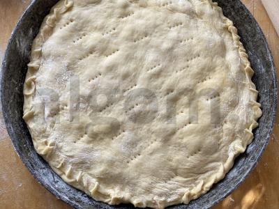 Pyragas su vyšniomis ant pieno Žingsnis 8