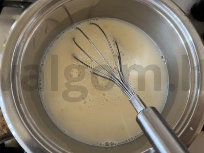 Kremas su varškės sūriu tortui „Napoleonas“ Žingsnis 2