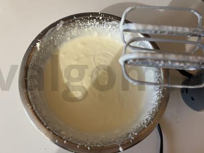 Kremas su varškės sūriu tortui „Napoleonas“ Žingsnis 3