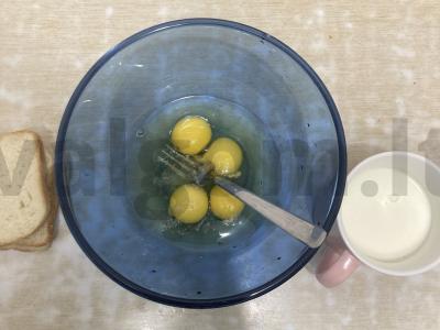 Omletas su tostų duona Žingsnis 2