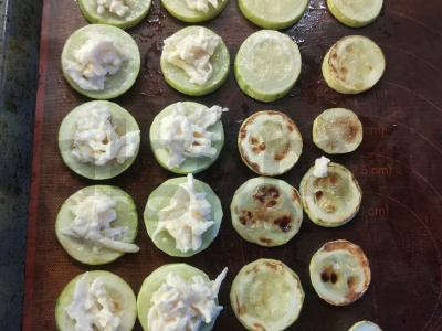 Kepti cukinijos su česnaku ir sūriu Žingsnis 7