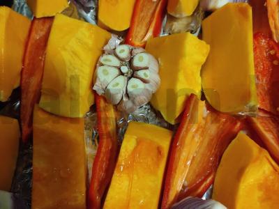 Makaronai su moliūgų padažu Žingsnis 1