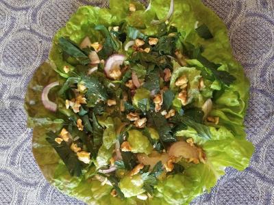 Vitaminų salotas su linų sėmenimis Žingsnis 6