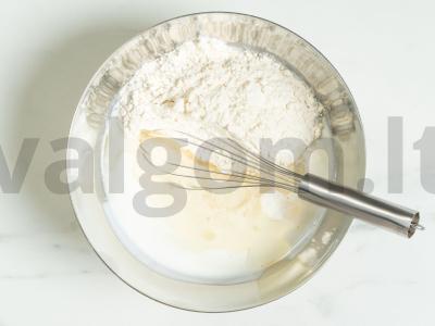 Tešla iš rūgštaus pieno Žingsnis 3