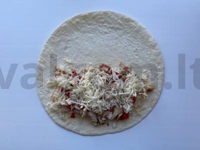 Tortilija su daržovių ir mėsos įdaru Žingsnis 5