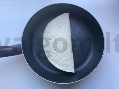 Tortilija su daržovių ir mėsos įdaru Žingsnis 6