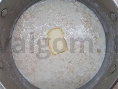 Namų kasha iš rudųjų ryžių su pienu Žingsnis 1