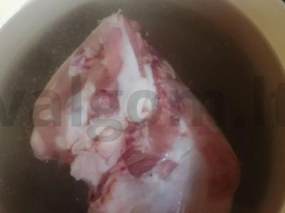 Sūris su vištiena ir avižomis Žingsnis 1