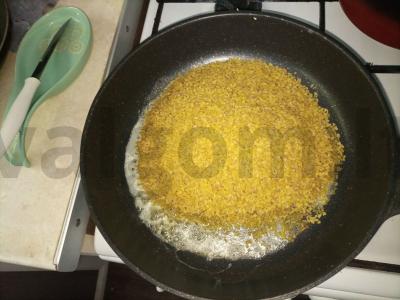 Bulguras, troškintas svieste Žingsnis 1