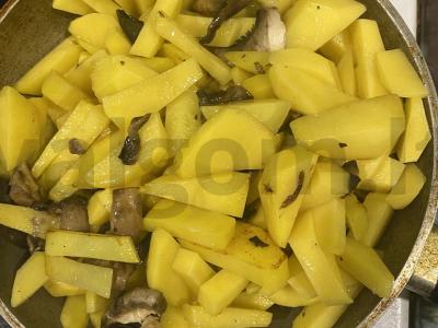 Bulvytė su grybais Žingsnis 3