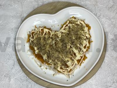 Salotas „Rubino širdis“ su vištienos krūtinėle Žingsnis 3