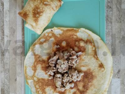 Klasikiniai blynai su mėsa Žingsnis 5