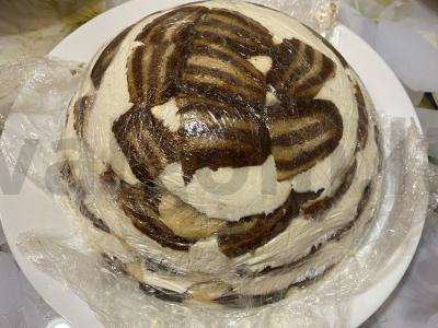 Tortas „Vėžlio kiautas“ Žingsnis 8