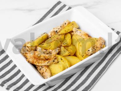 Kalakutienos filė su bulvių prieskoniu Žingsnis 2