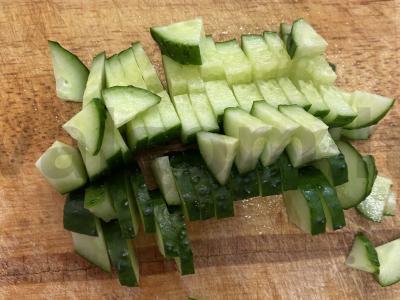 Daržovių salotas su balzaminiu padažu Žingsnis 3